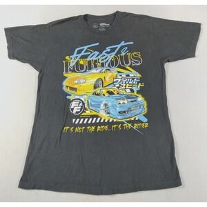 Fast & Furious Shirt Mens‎ Large Black Cars Graphic Tee Racing Movie Streetwear